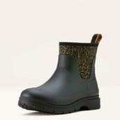 Ariat Botas de lluvia Kelmarsh Shortie Mujer Black/Ocelot Print