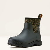 Ariat Botas de lluvia Kelmarsh Shortie Mujer Black/Ocelot Print