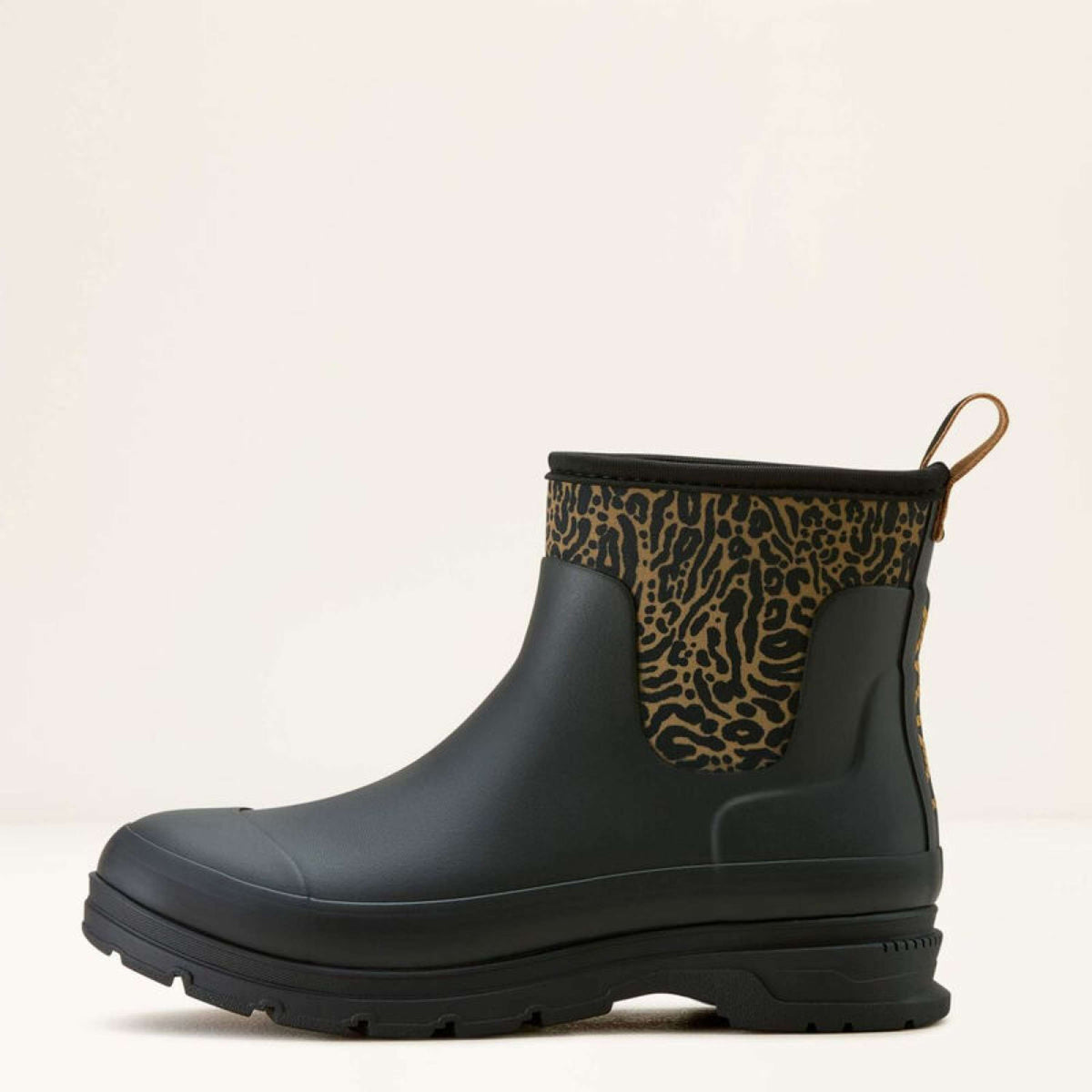Ariat Botas de lluvia Kelmarsh Shortie Mujer Black/Ocelot Print