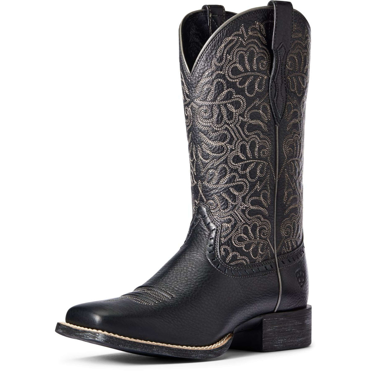 Ariat Botas Western Round Up Remuda Mujer Black Deertan