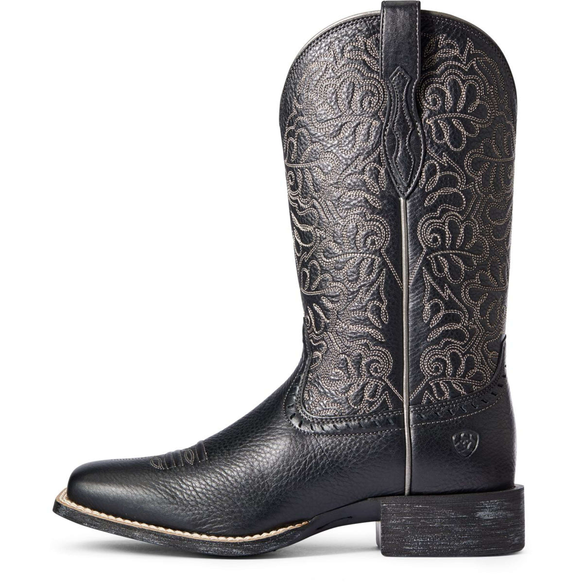 Ariat Botas Western Round Up Remuda Mujer Black Deertan