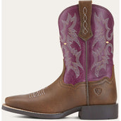 Ariat Botas Western YTH Tombstone VNTG Marron
