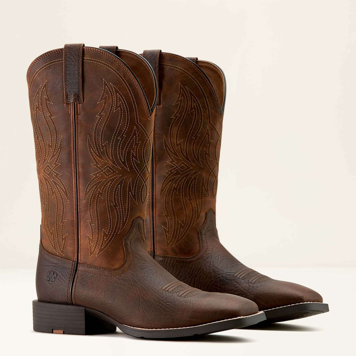 Ariat Botas Western MNS Sport Rustler Toffee Hippo Print/Rich Oak