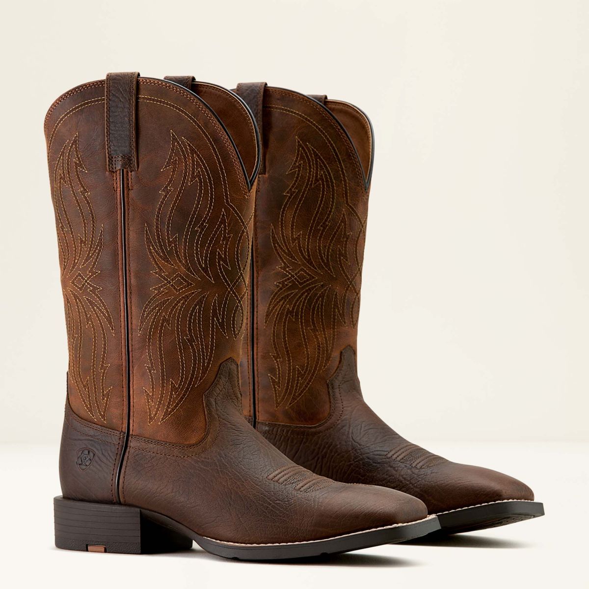 Ariat Botas Western MNS Sport Rustler Toffee Hippo Print/Rich Oak