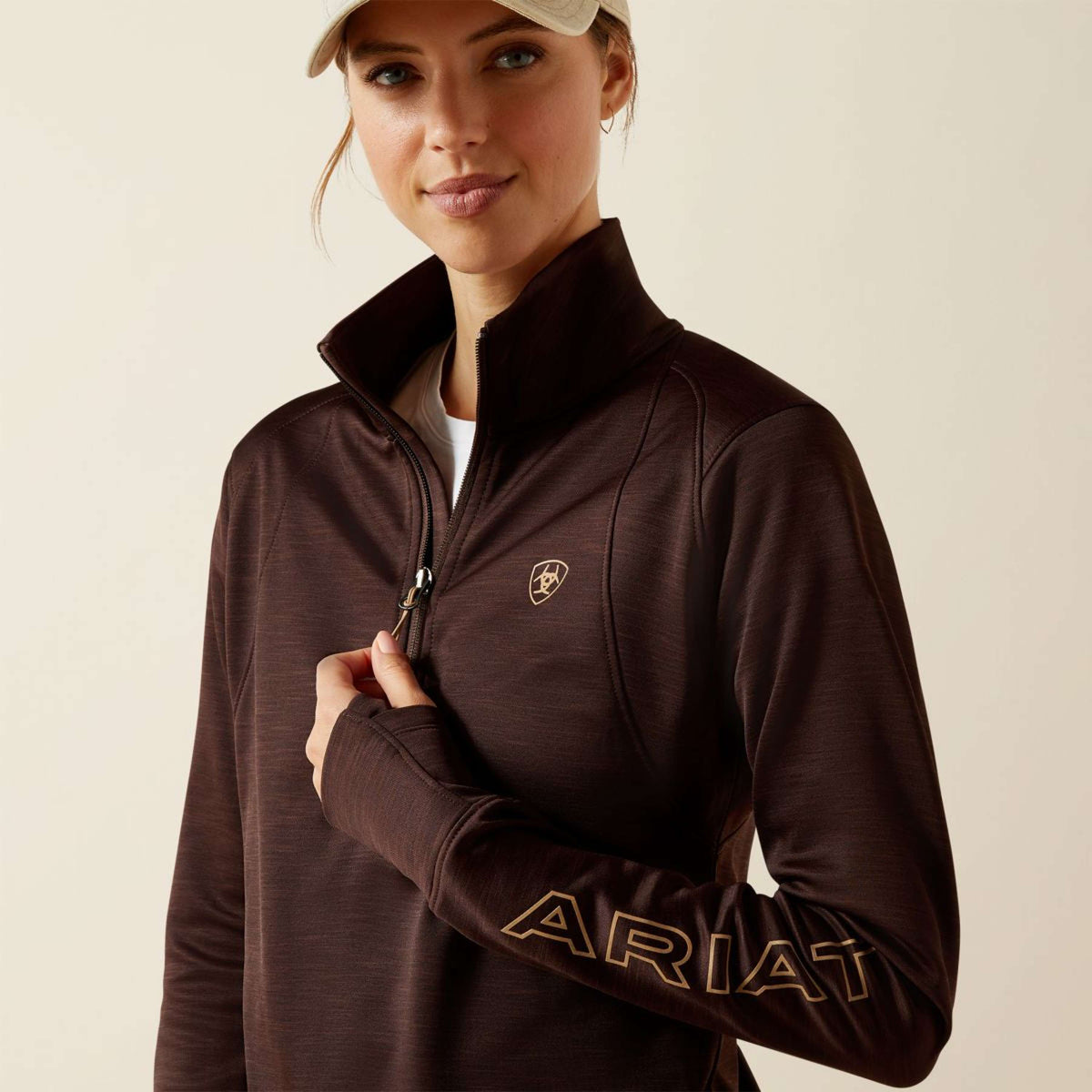 Ariat Shirt Team EQ 1/2 ZP Java
