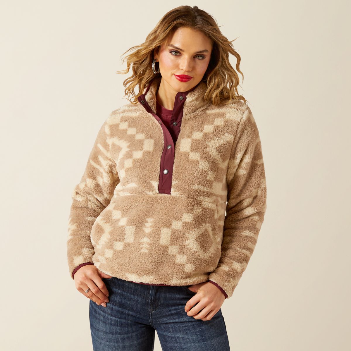 Ariat Suéter Berber Lone Ridge Print