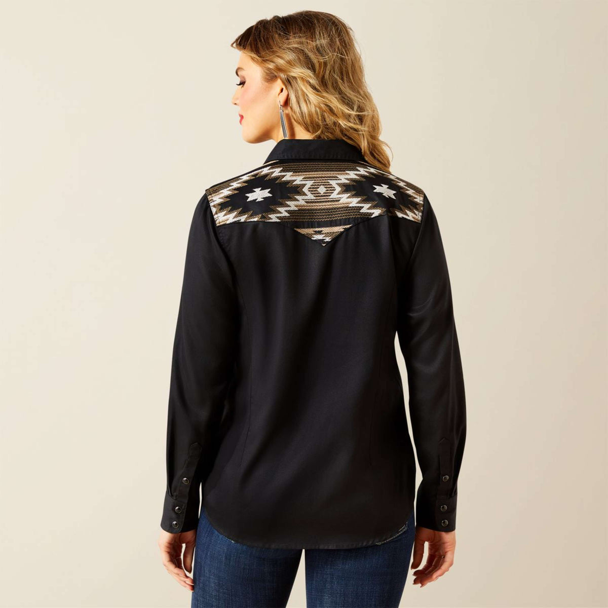 Ariat Blusa Dawn Western Negro