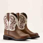 Ariat Botas Western Fatbaby Heritage Chocolate Chip/Distressed Ivor
