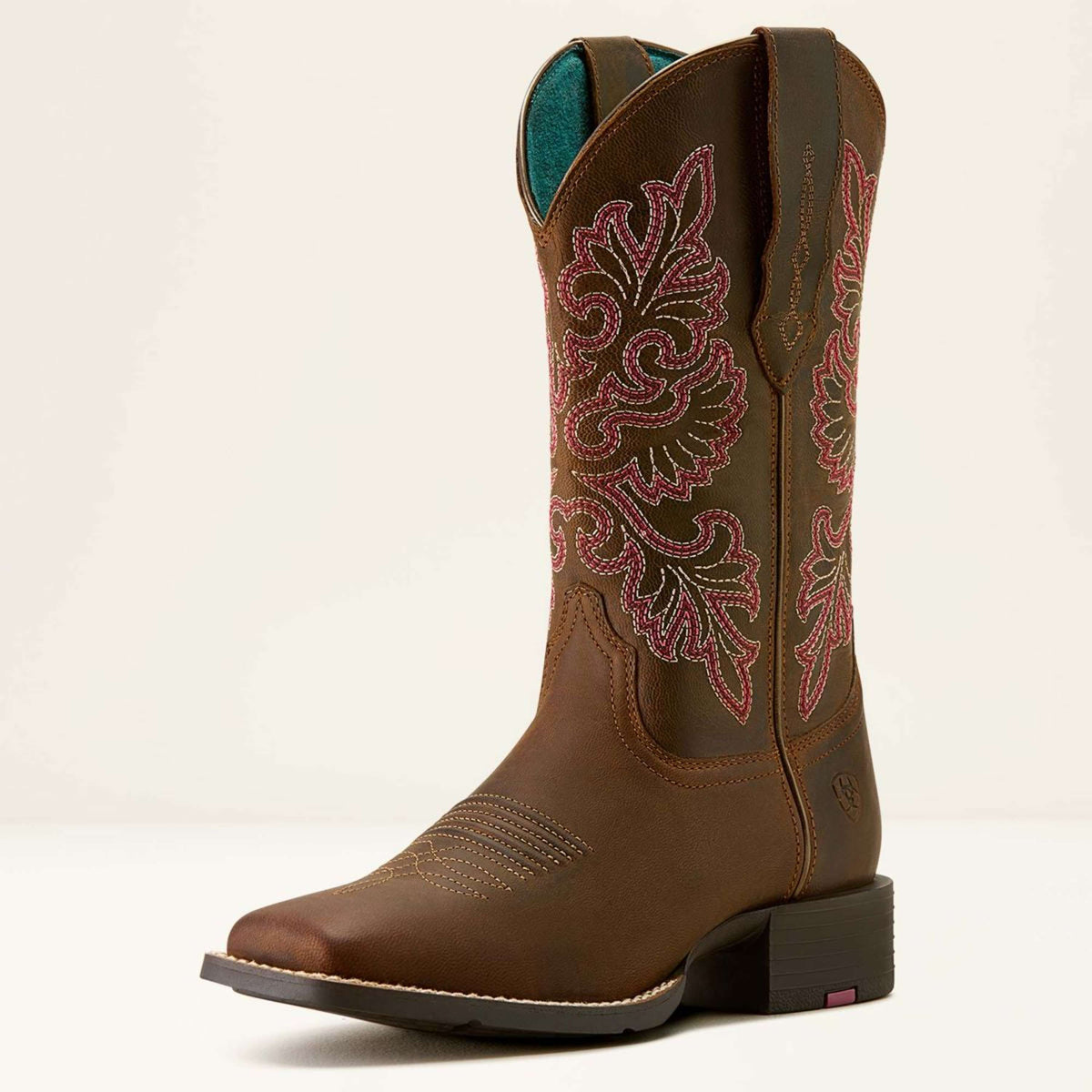Ariat Botas Western Round Up Wide Square Toe Sassy Brown
