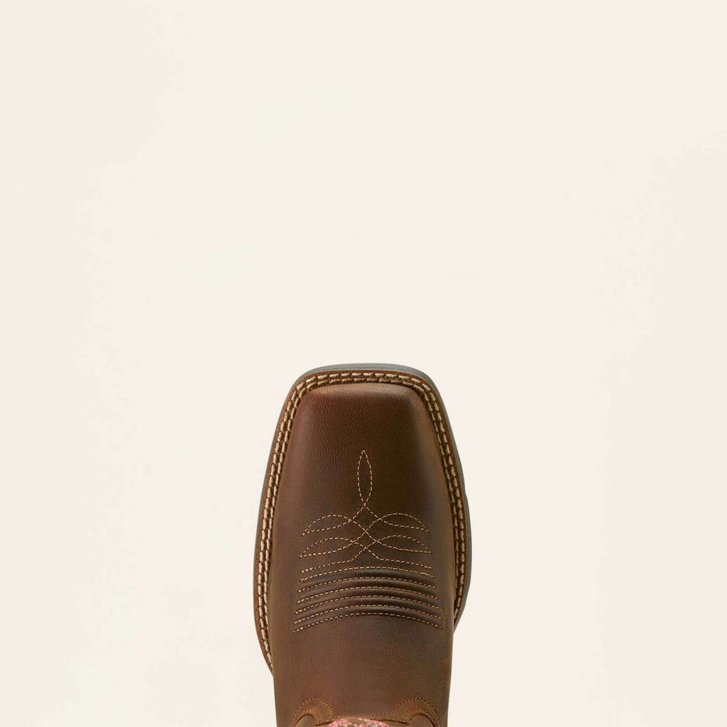 Ariat Botas Western Round Up Wide Square Toe Sassy Brown