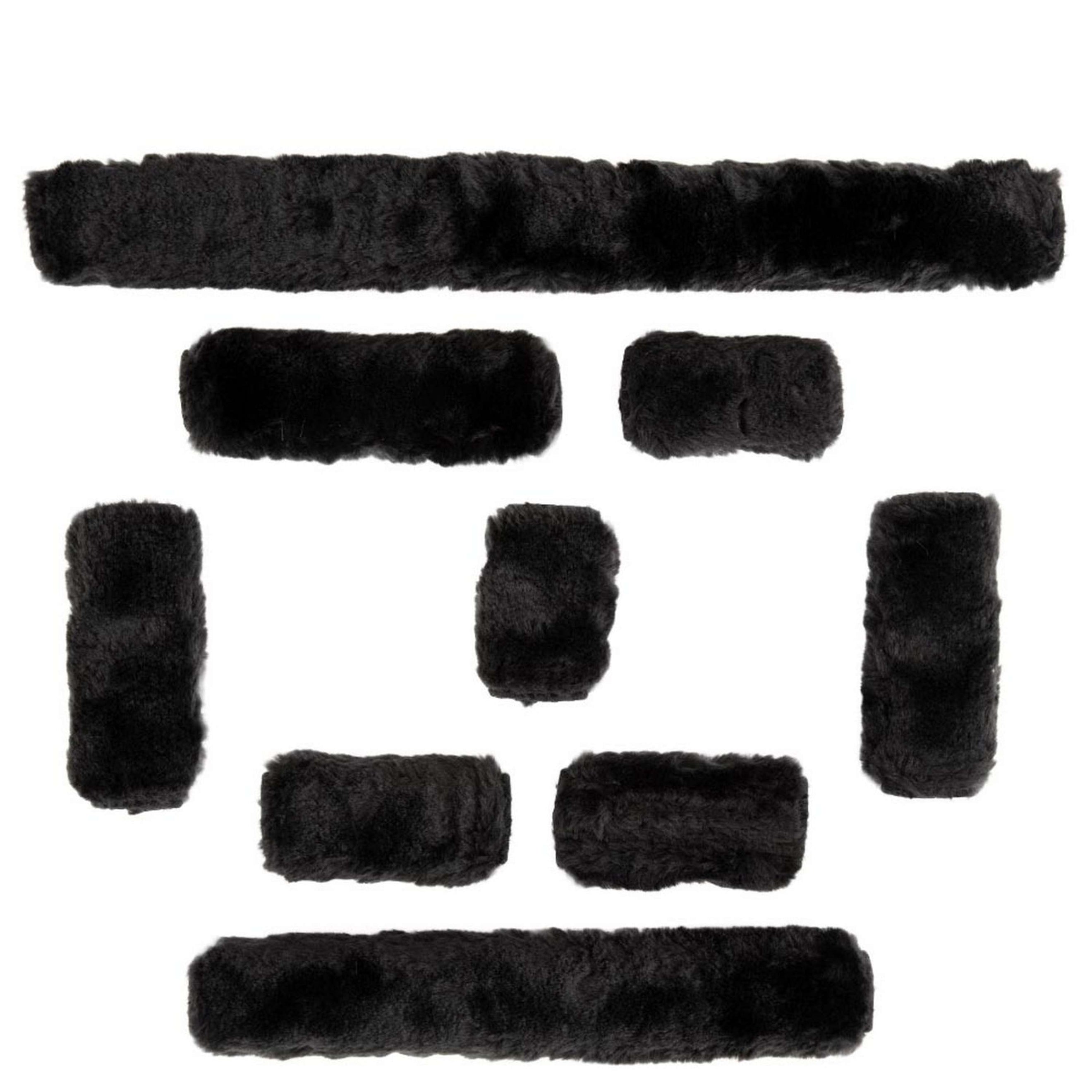 Premiere Protección para Cabestro de Piel Artificial Fur Set Negro Premiere Protección para Cabestro de Piel Artificial Fur Set Negro