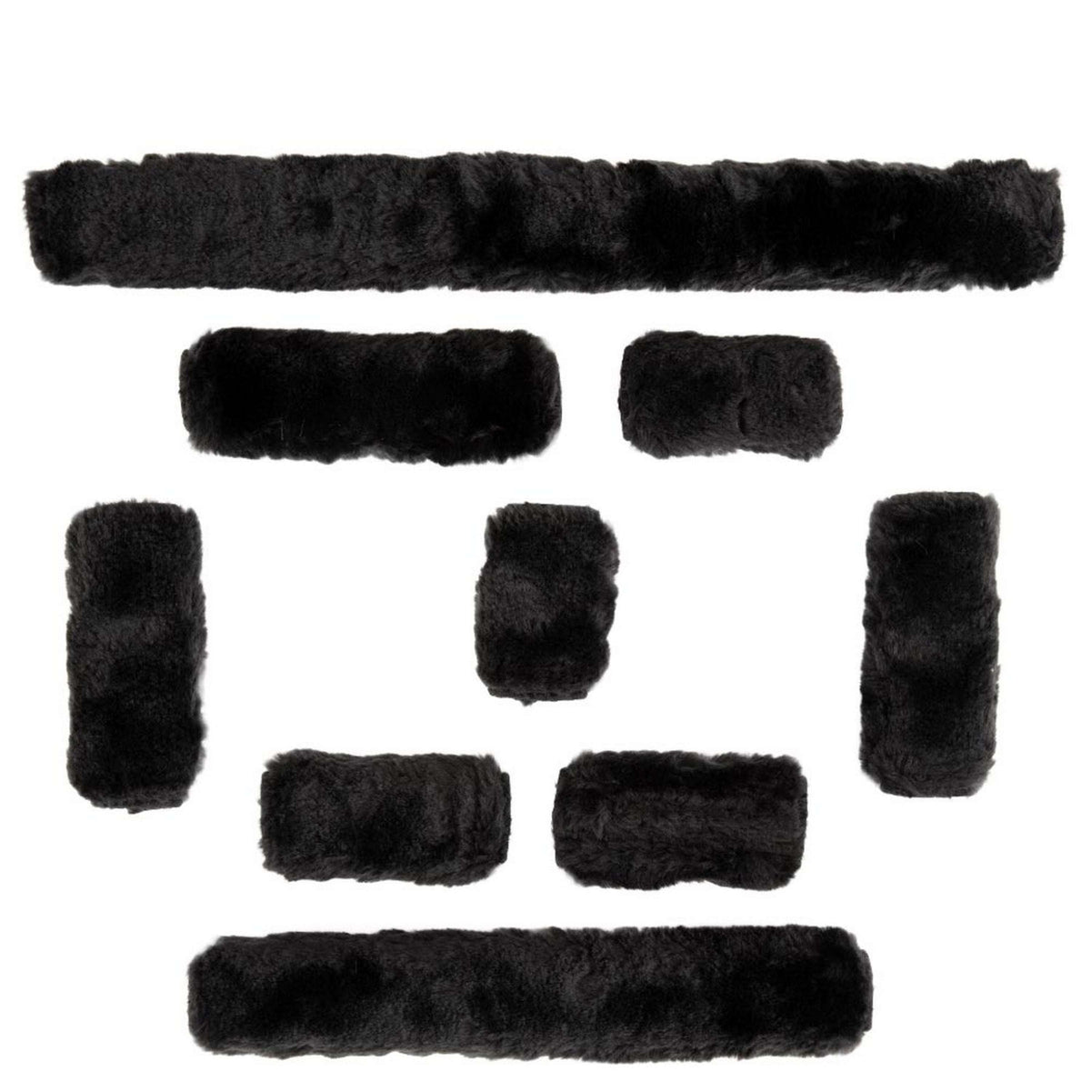 Premiere Protección para Cabestro de Piel Artificial Fur Set Negro