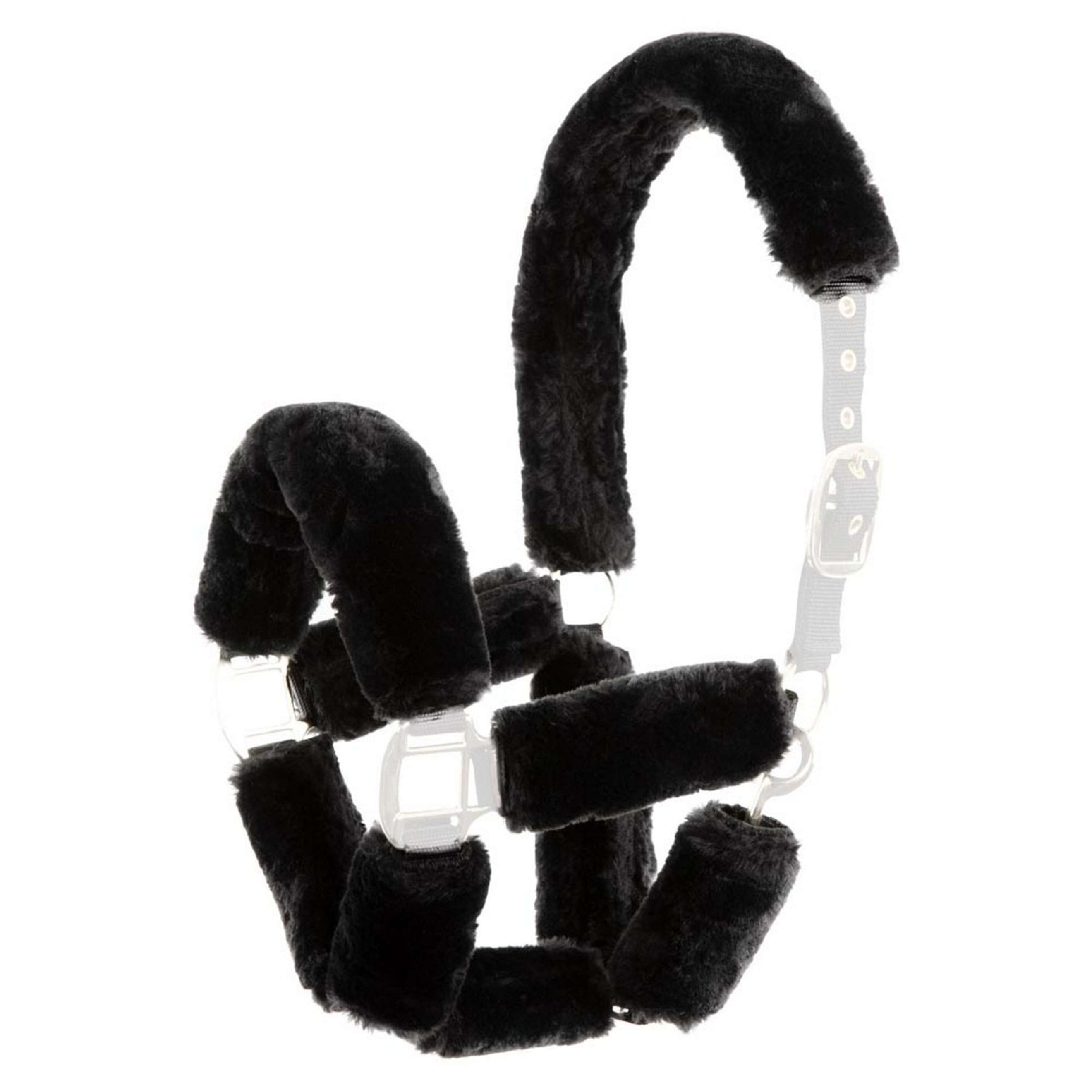 Premiere Protección para Cabestro de Piel Artificial Fur Set Negro