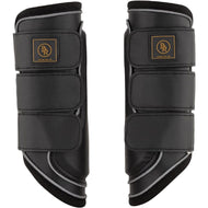 BR Protectores de piernas Majestic Reflecting Negro/Plata