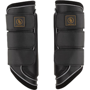 BR Protectores de piernas Majestic Reflecting Negro/Plata