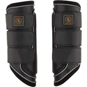 BR Protectores de piernas Majestic Reflecting Negro/Plata