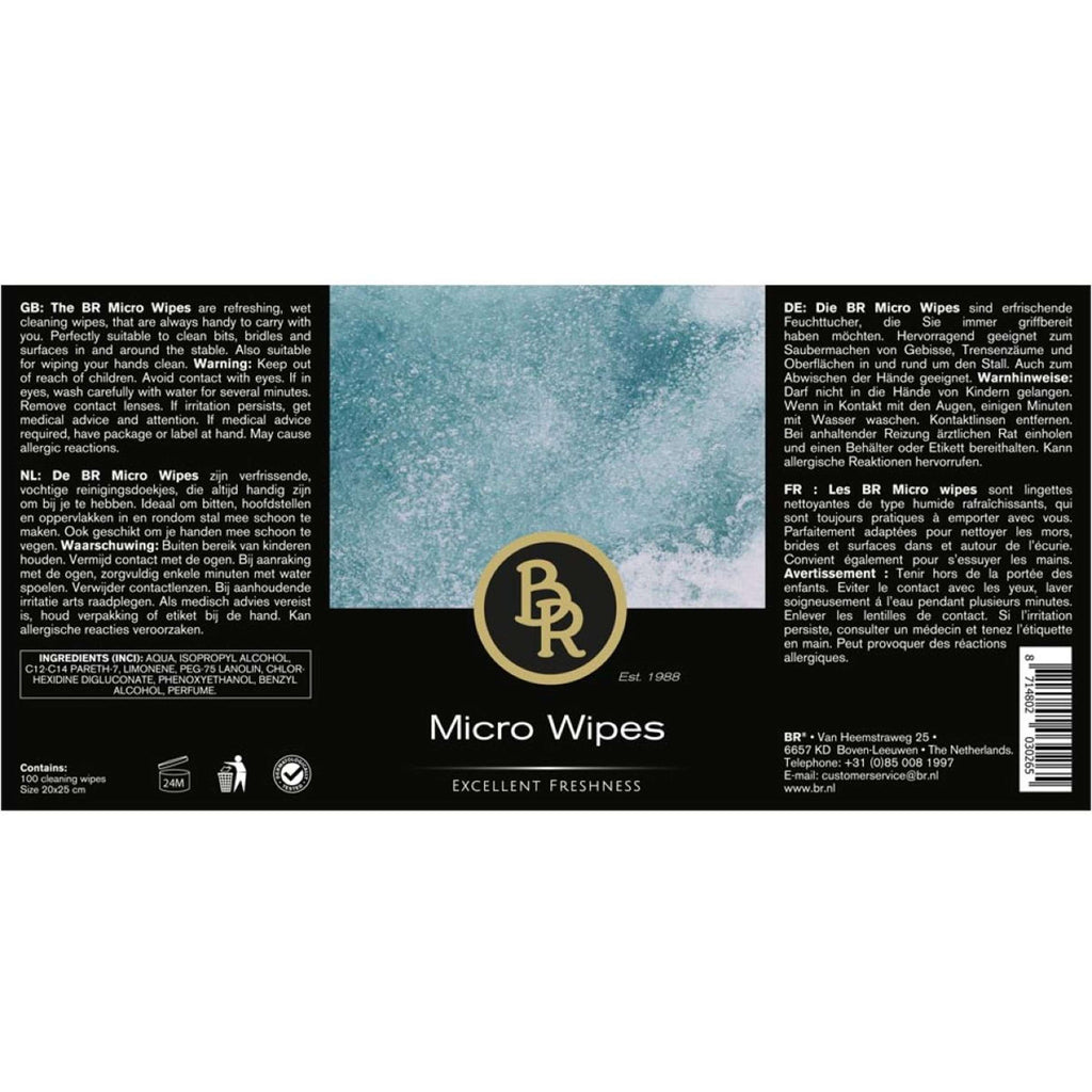BR Toallitas de Limpieza Micro Wipes 100 Piezas