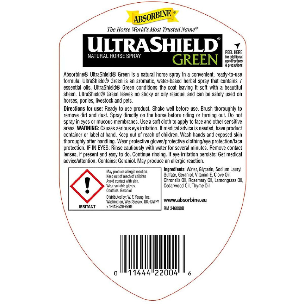 Absorbine Loción para pelaje Ultrashield Green