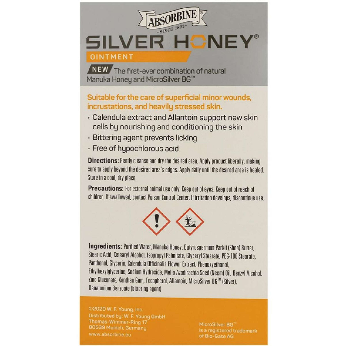 Absorbine Silver Honey Ungüento