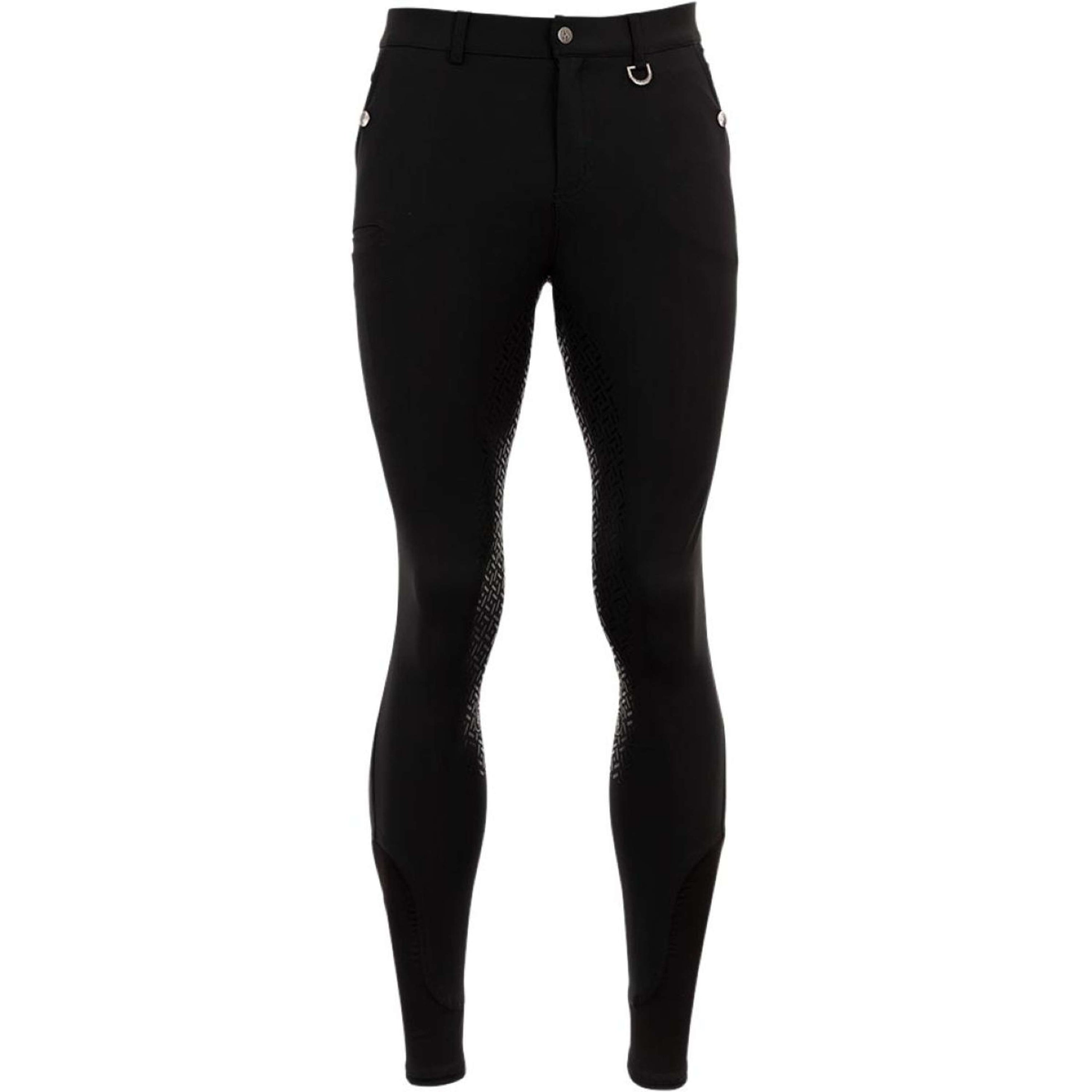 BR Pantalón de Equitación Maikel Asiento de Silicona Negro