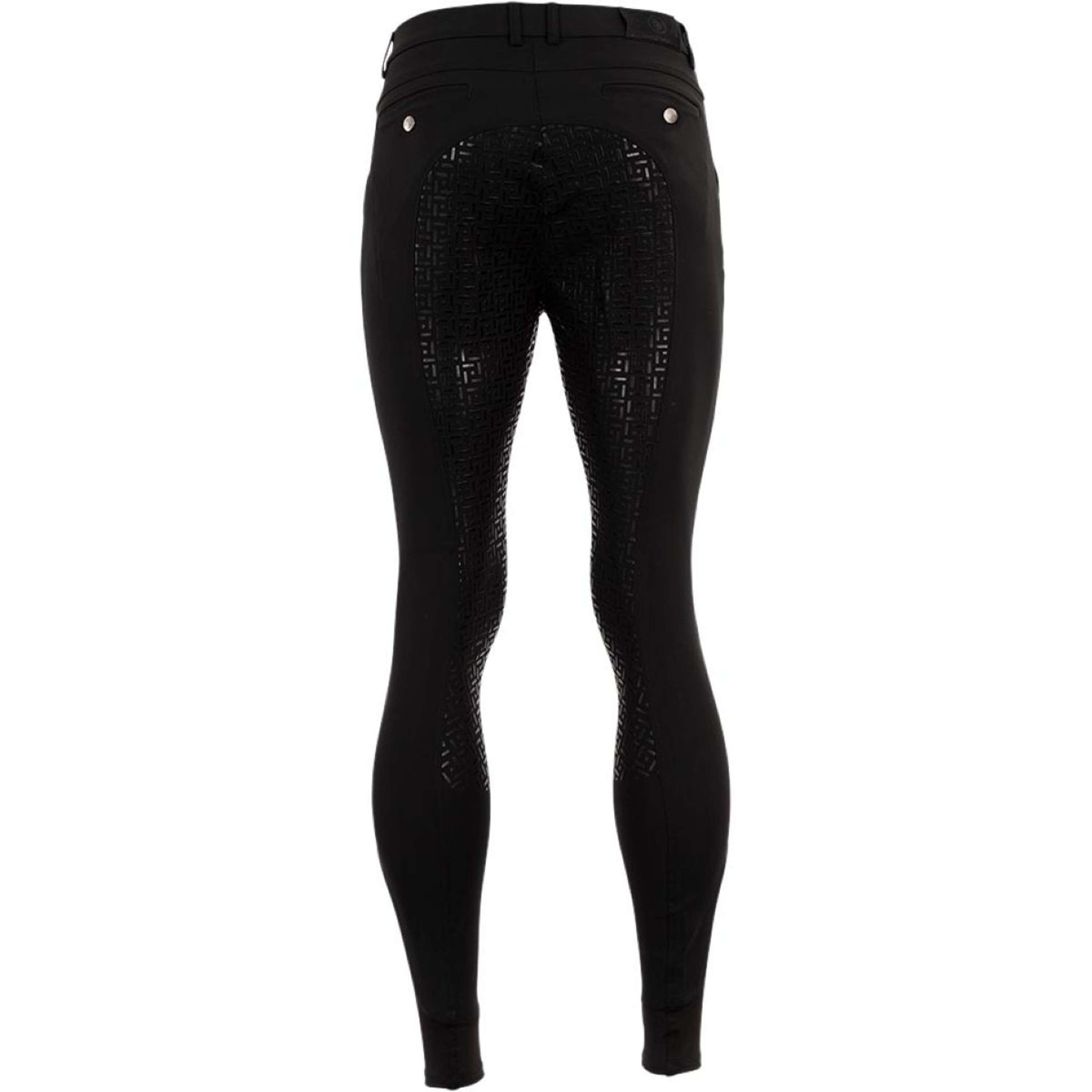 BR Pantalón de Equitación Maikel Asiento de Silicona Negro