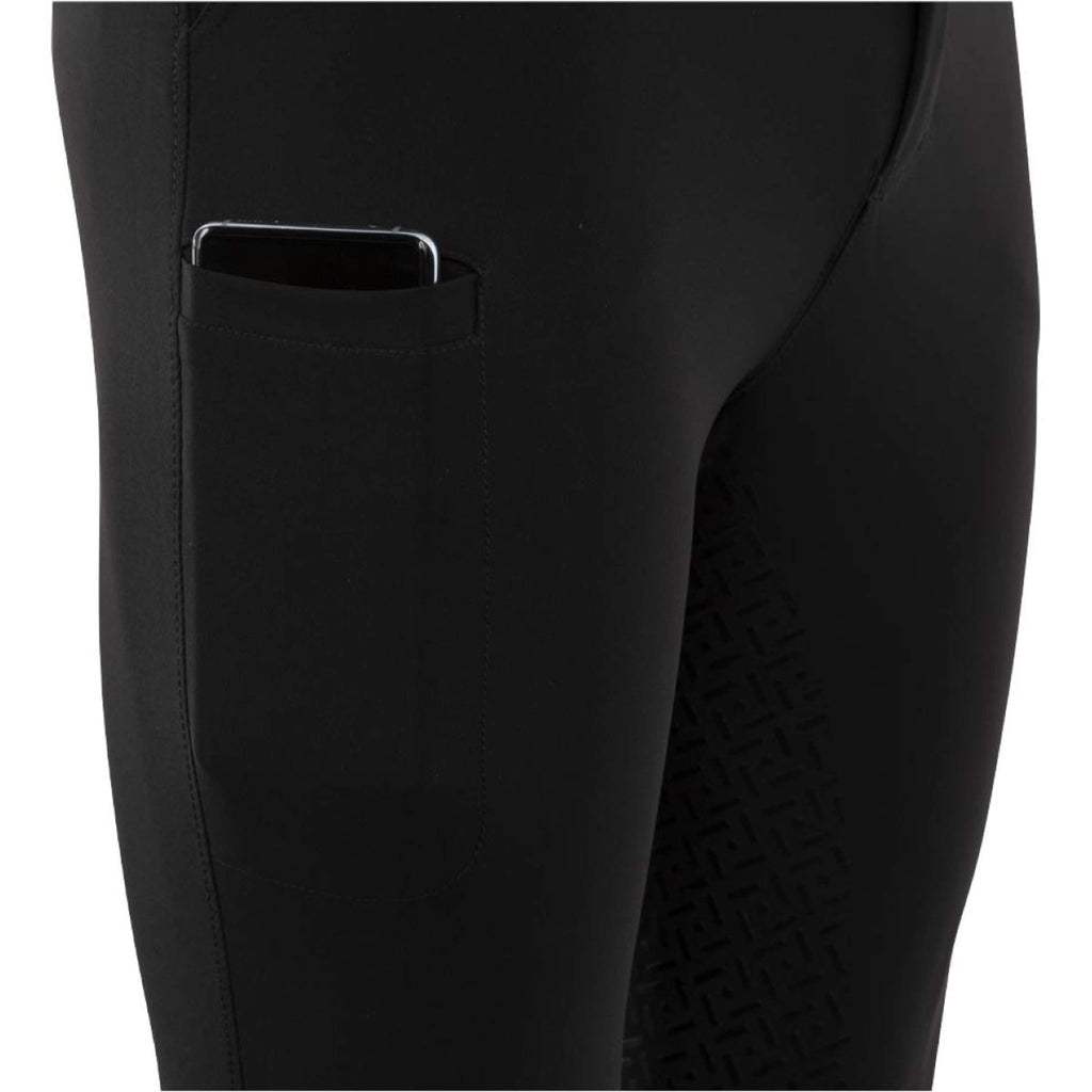 BR Pantalón de Equitación Maikel Asiento de Silicona Negro