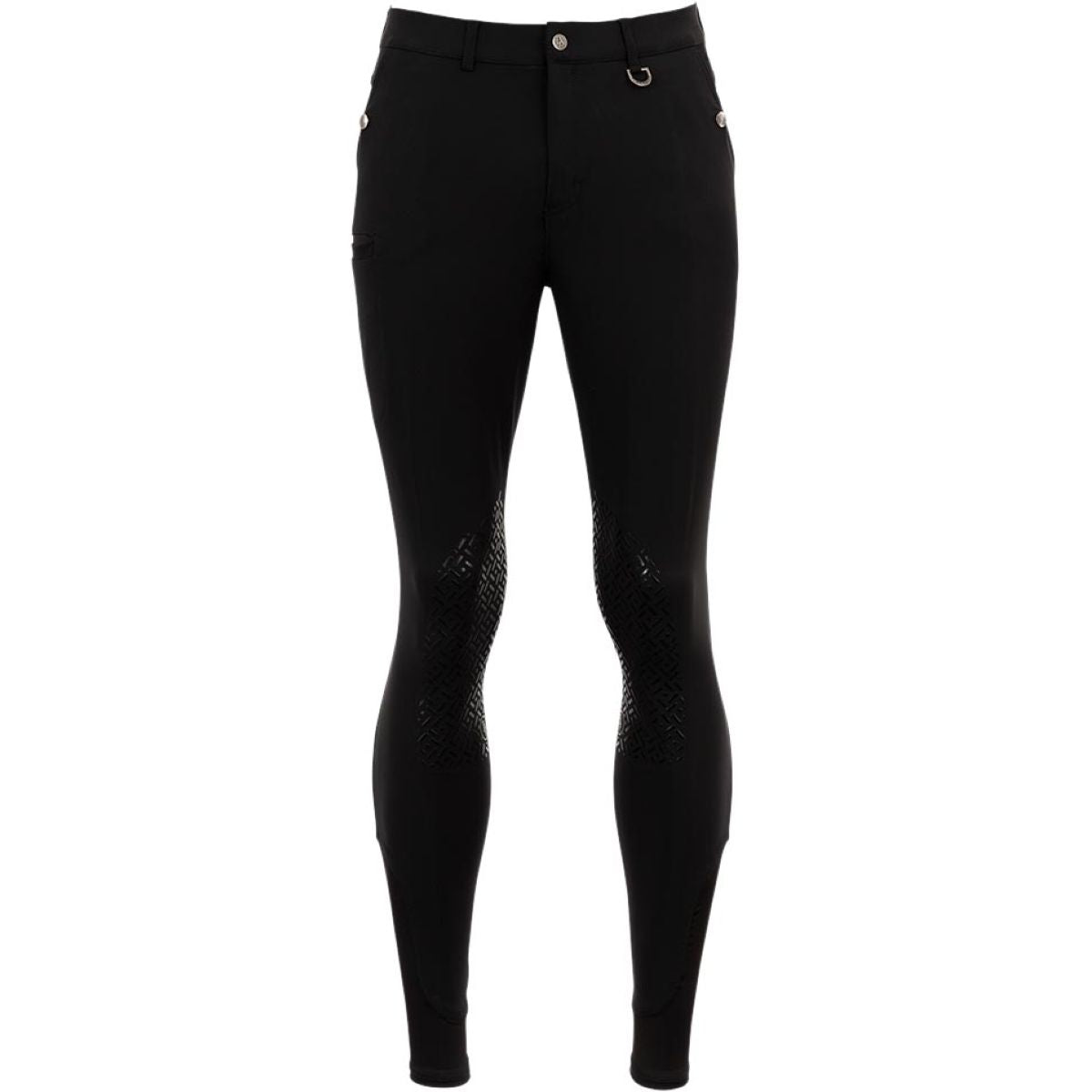 BR Pantalón de Equitación Maikel Rodilla de Silicona Negro