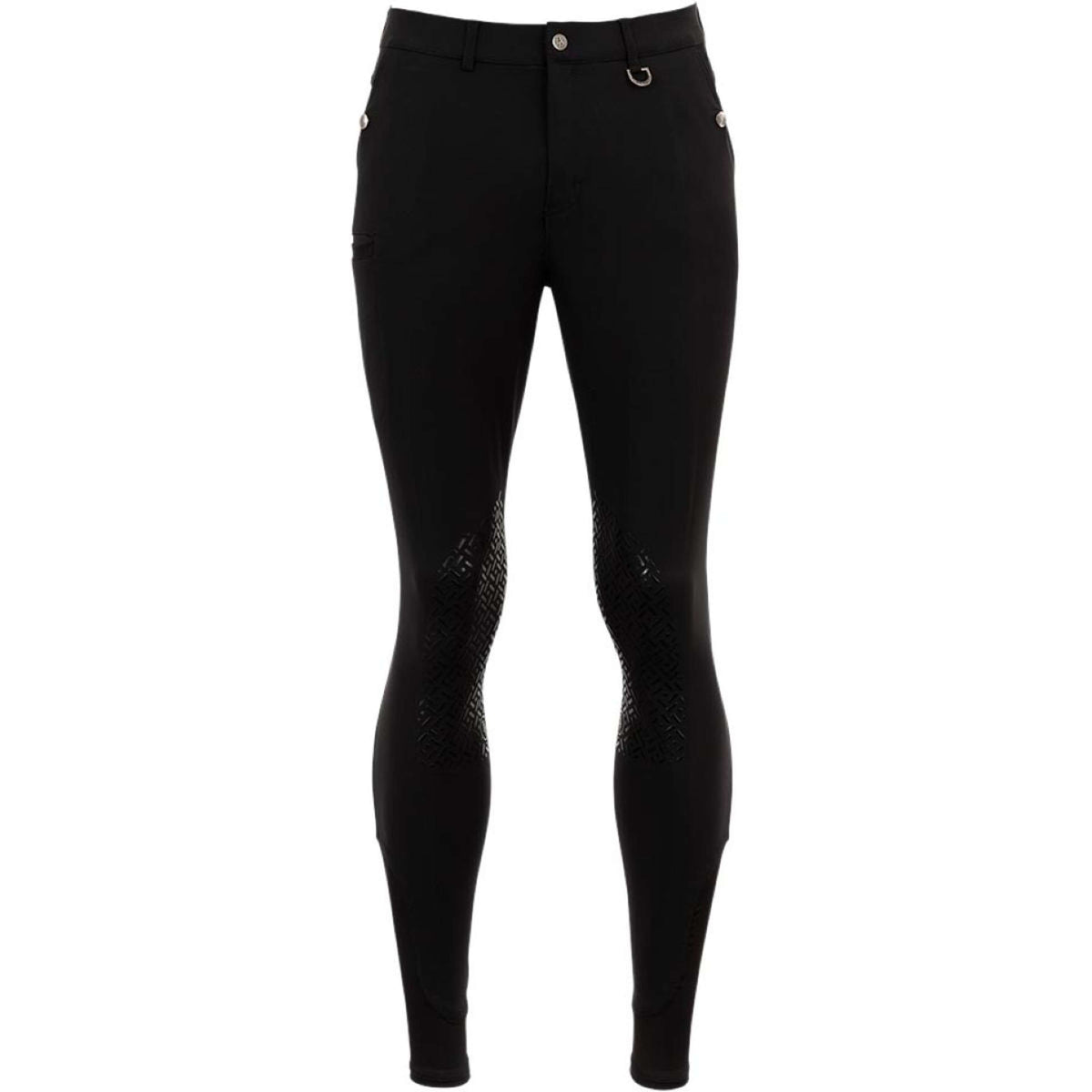 BR Pantalón de Equitación Maikel Rodilla de Silicona Negro