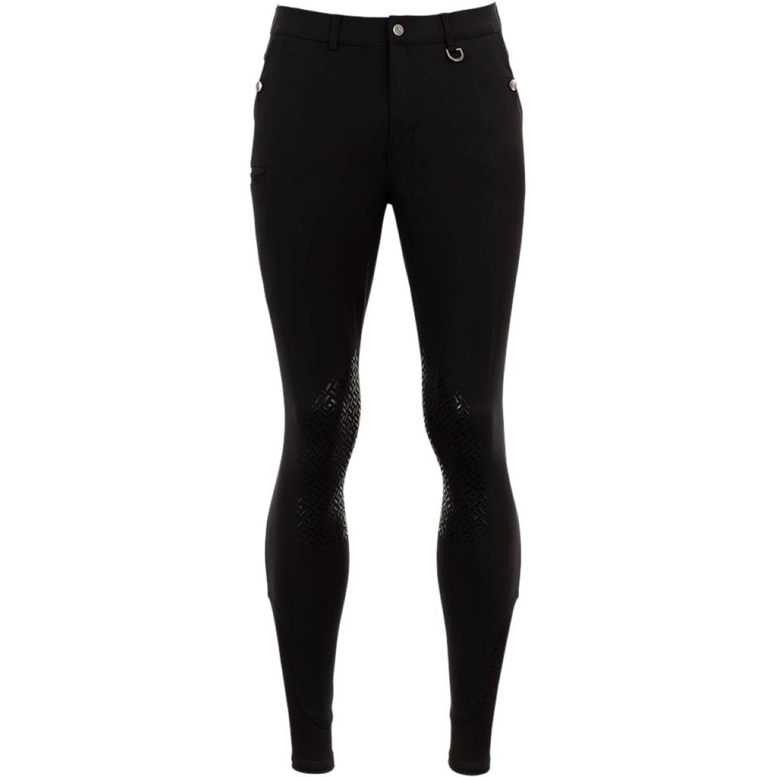 BR Pantalón de Equitación Maikel Rodilla de Silicona Negro