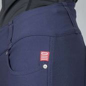 Back on Track Pantalón de Equitación Julia Knee Grip Azul