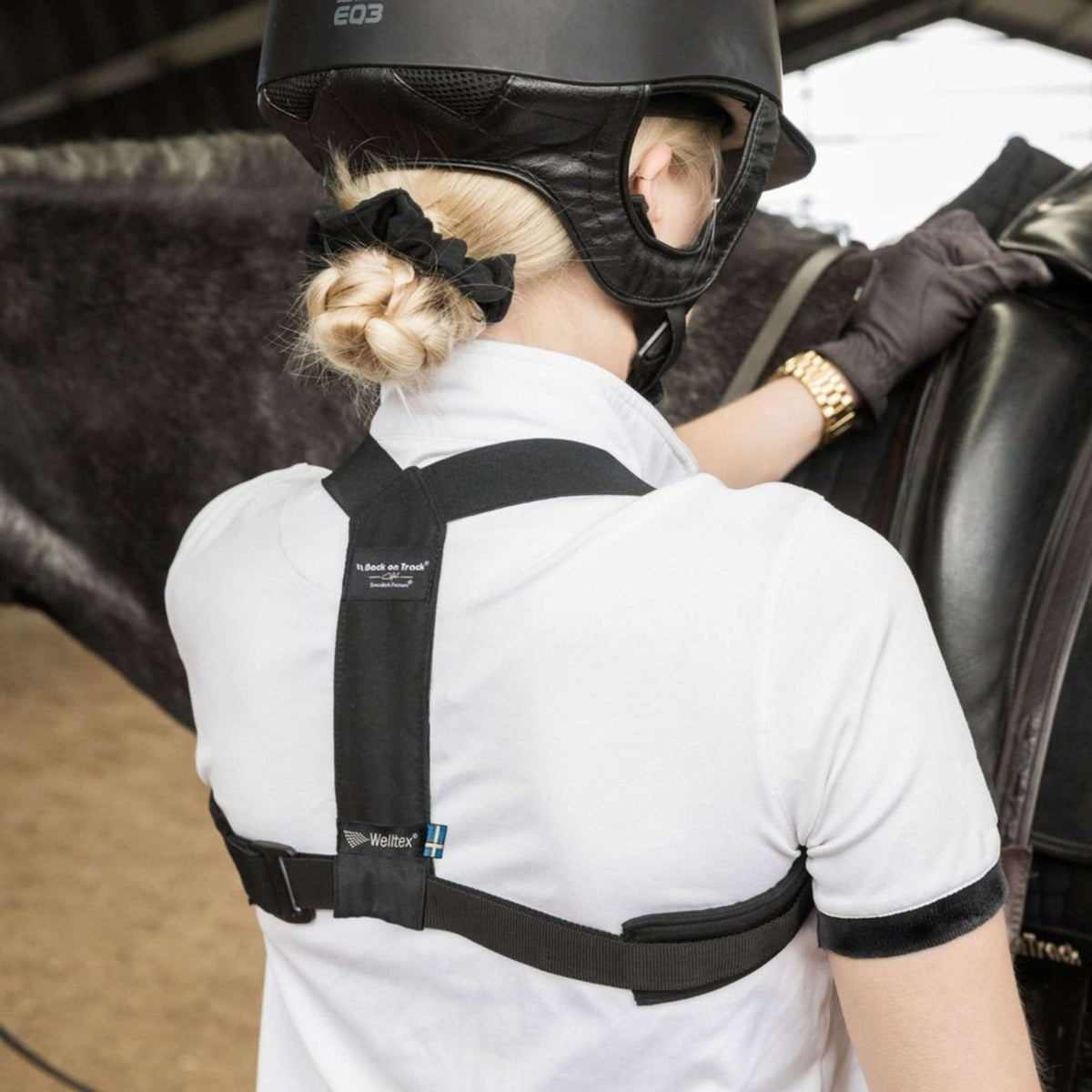 Back on Track Arnés Recordatorio de postura Negro