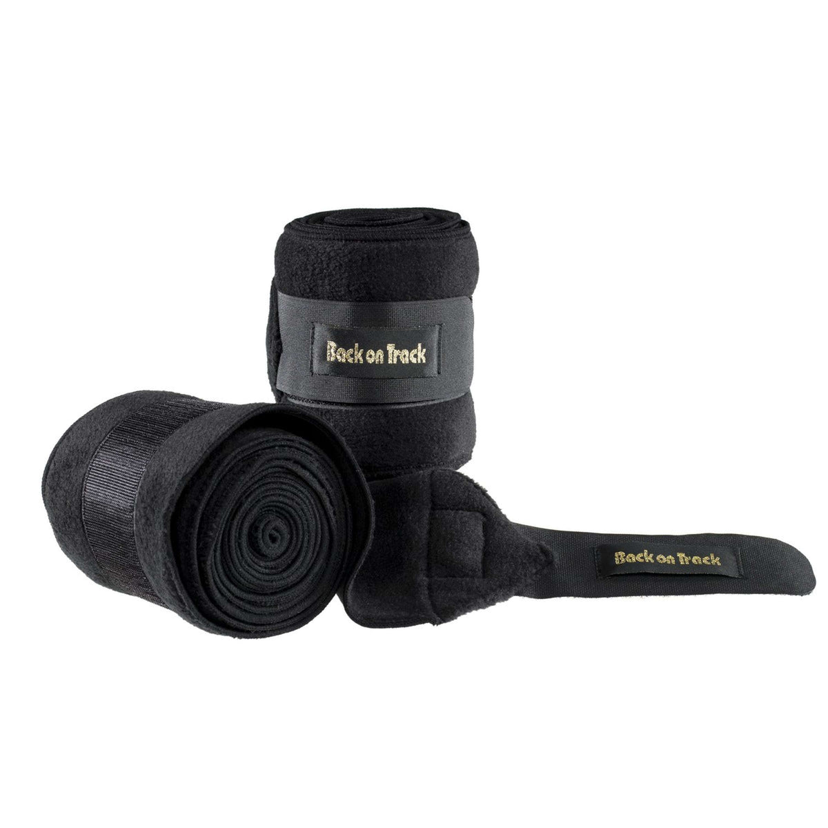 Back on Track Vendajes Fleece per Paar Negro