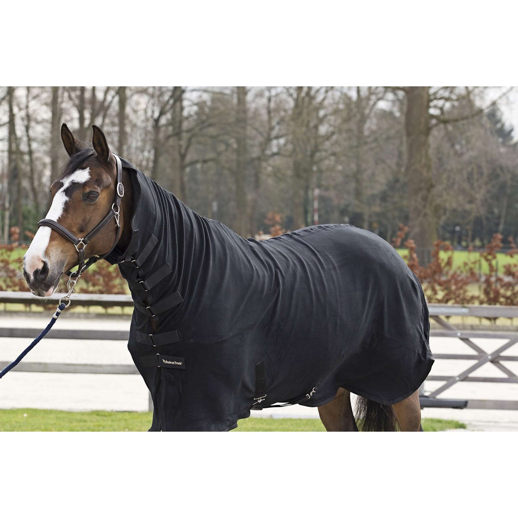 Back on Track Manta de Forro Polar Supreme con Cuello Fijo Negro