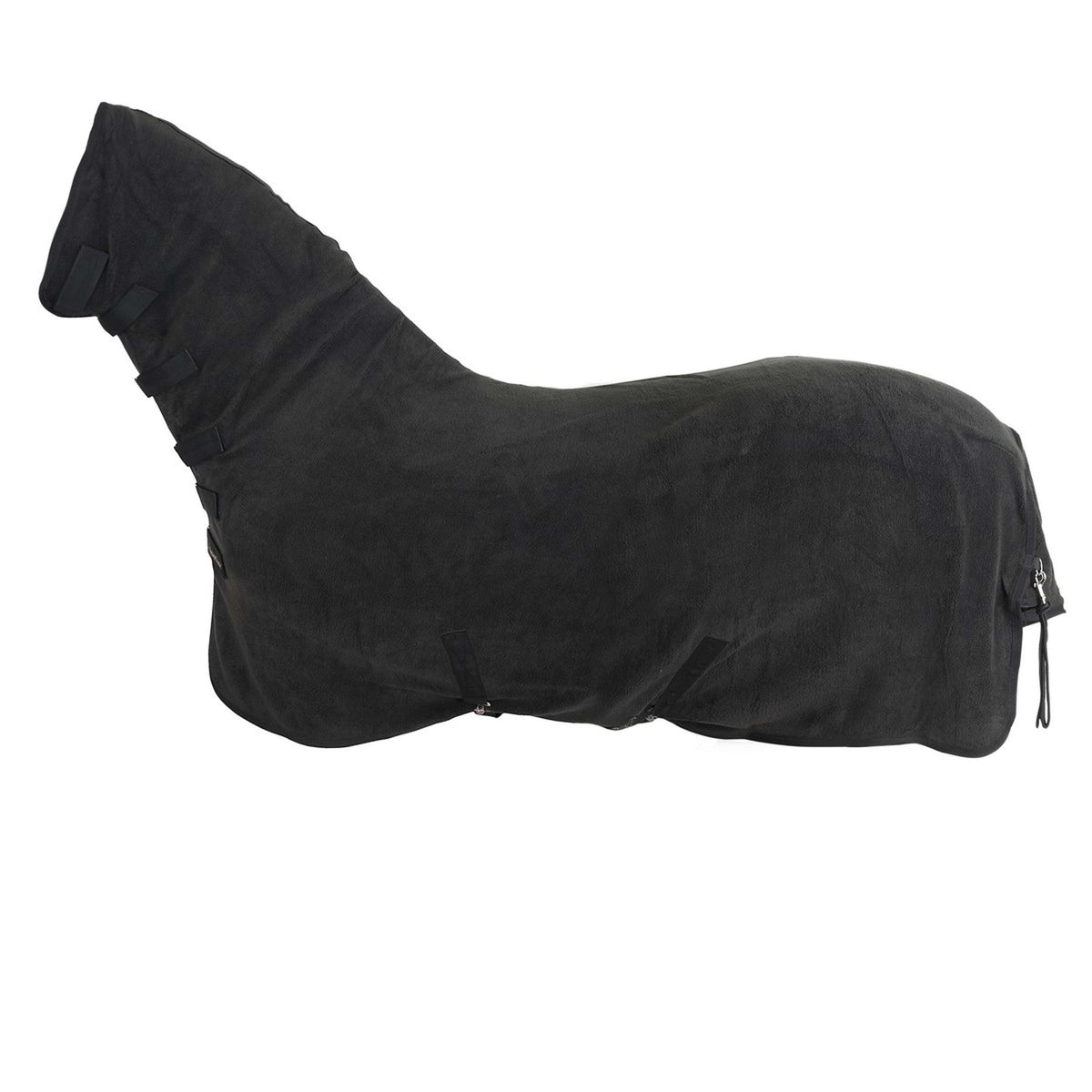 Back on Track Manta de Forro Polar Supreme con Cuello Fijo Negro