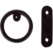 BR Ring Goma con cuero para estribos de seguridad Negro