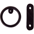 BR Ring Goma con cuero para estribos de seguridad Negro