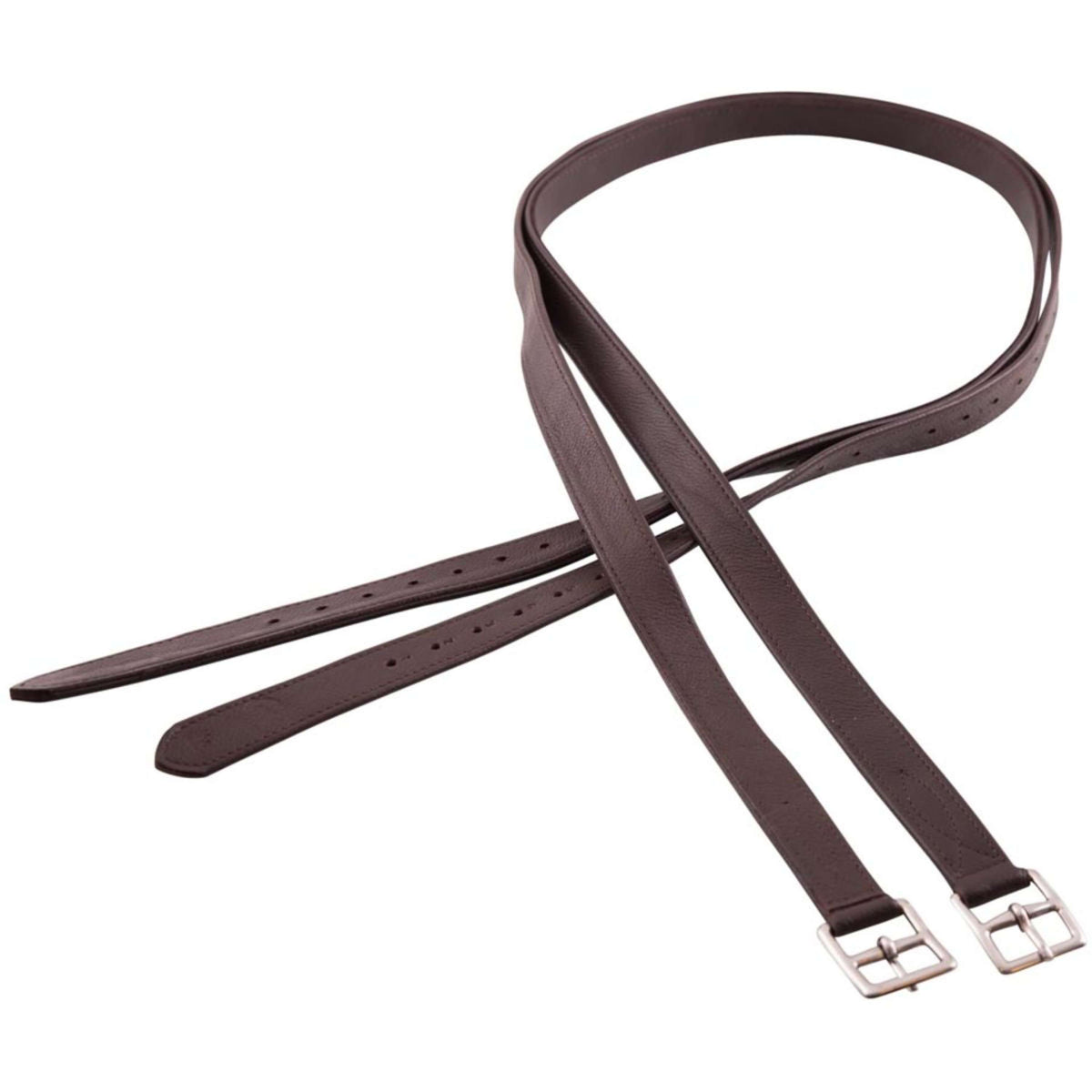 BR Correas de estribo Nylon y Hebillas de Acero Inoxidable Soft Marron<>Plata<>Gris