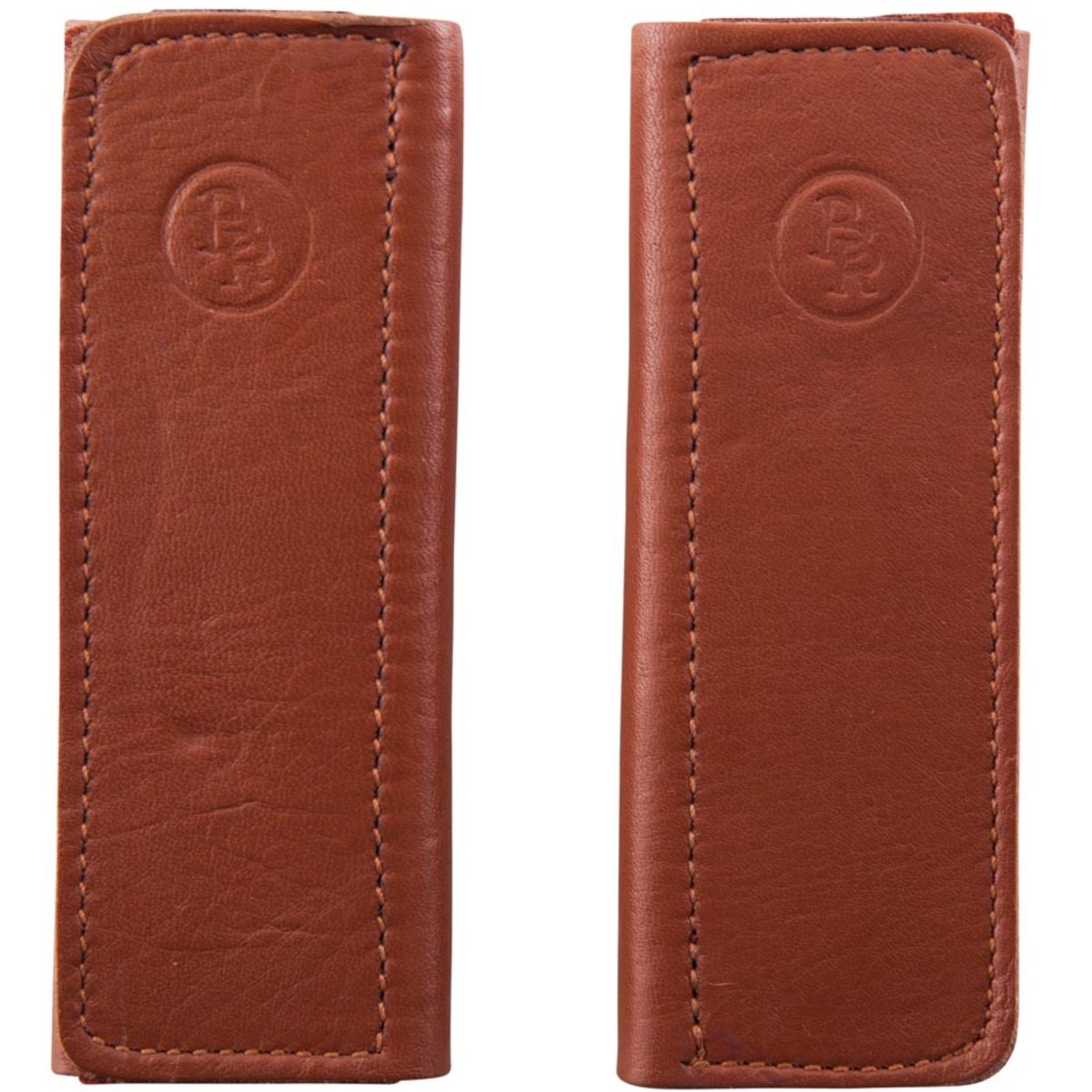 BR Fundas para Correas de Estribo Cuero Suave con Velcro Tobacco
