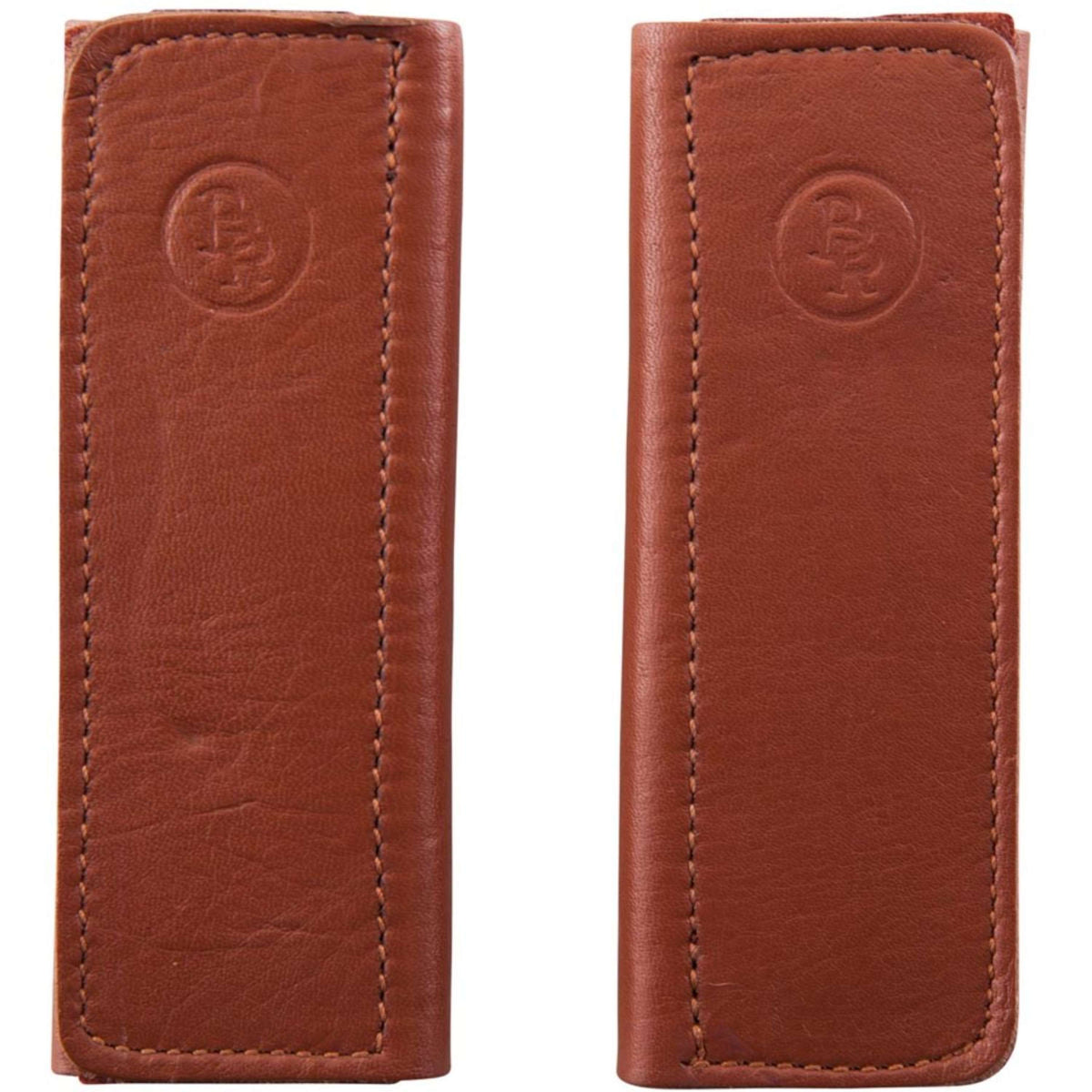 BR Fundas para Correas de Estribo Cuero Suave con Velcro Tobacco
