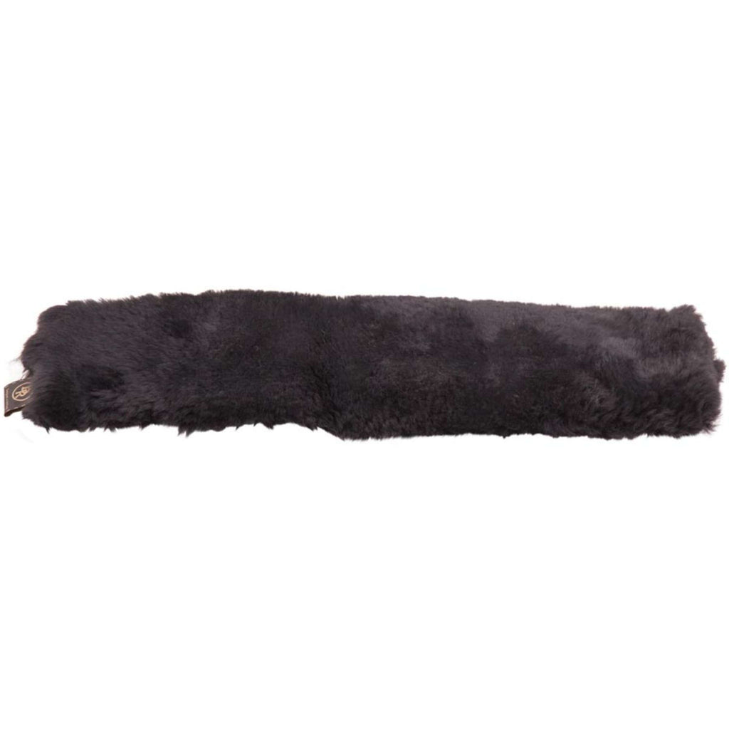 BR Funda de Cincha Piel de Oveja para Doma Negro