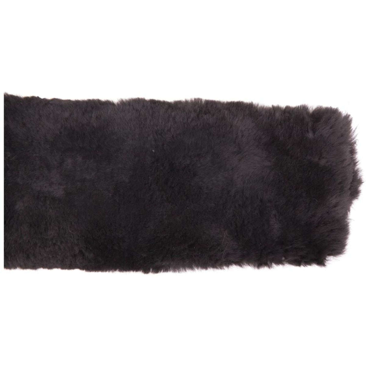 BR Funda de Cincha Piel de Oveja para Doma Negro