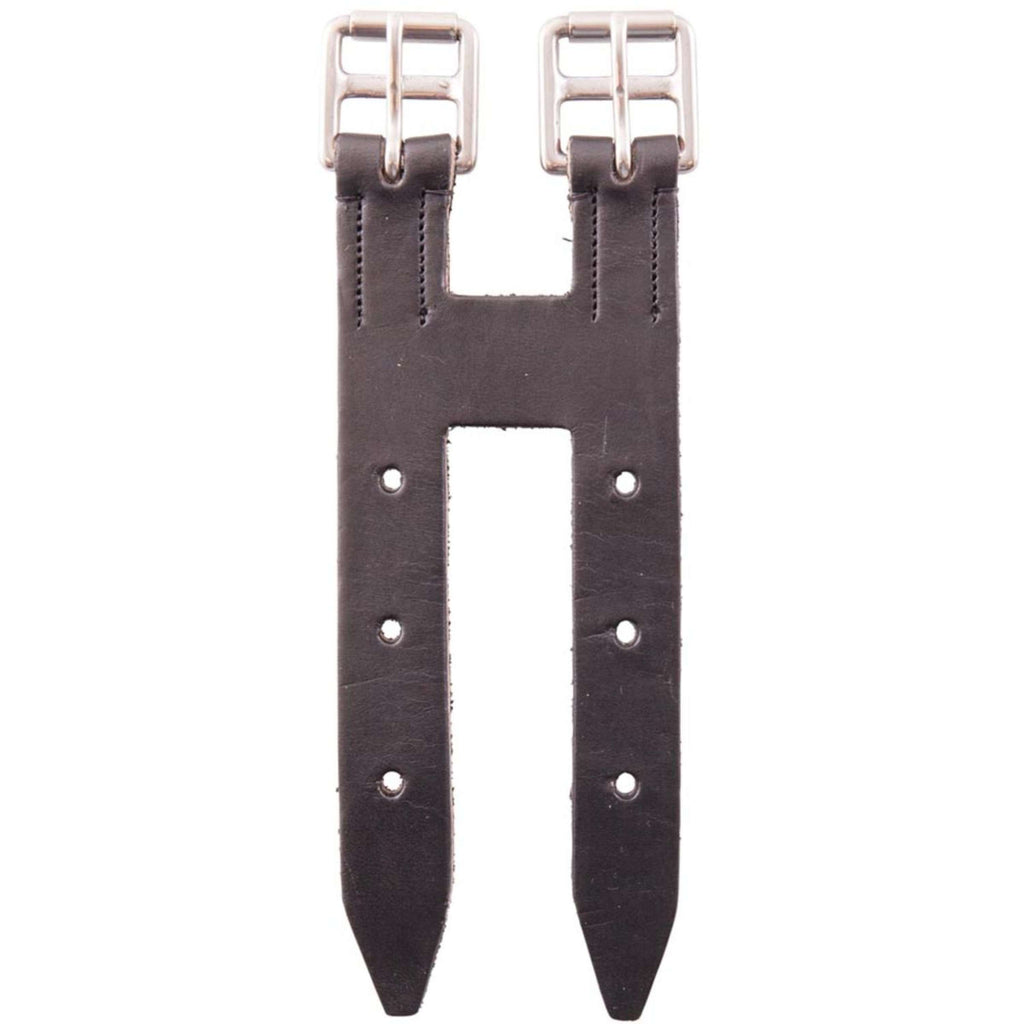 BR Extensor de Cincha Cuero Clásico con Hebillas de Acero Inoxidable Negro