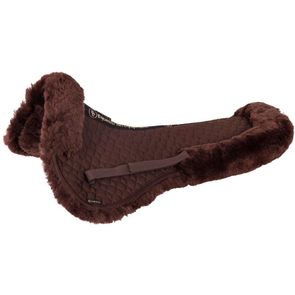 BR Mantilla Borde de Piel Marron