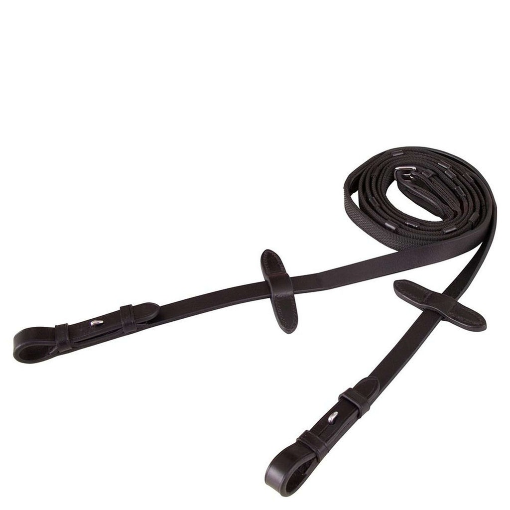 BR Riendas Lino 19mm Antideslizante Cierre E Negro/Plata