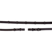 BR Riendas Lino 19mm Antideslizante Cierre E Negro/Plata