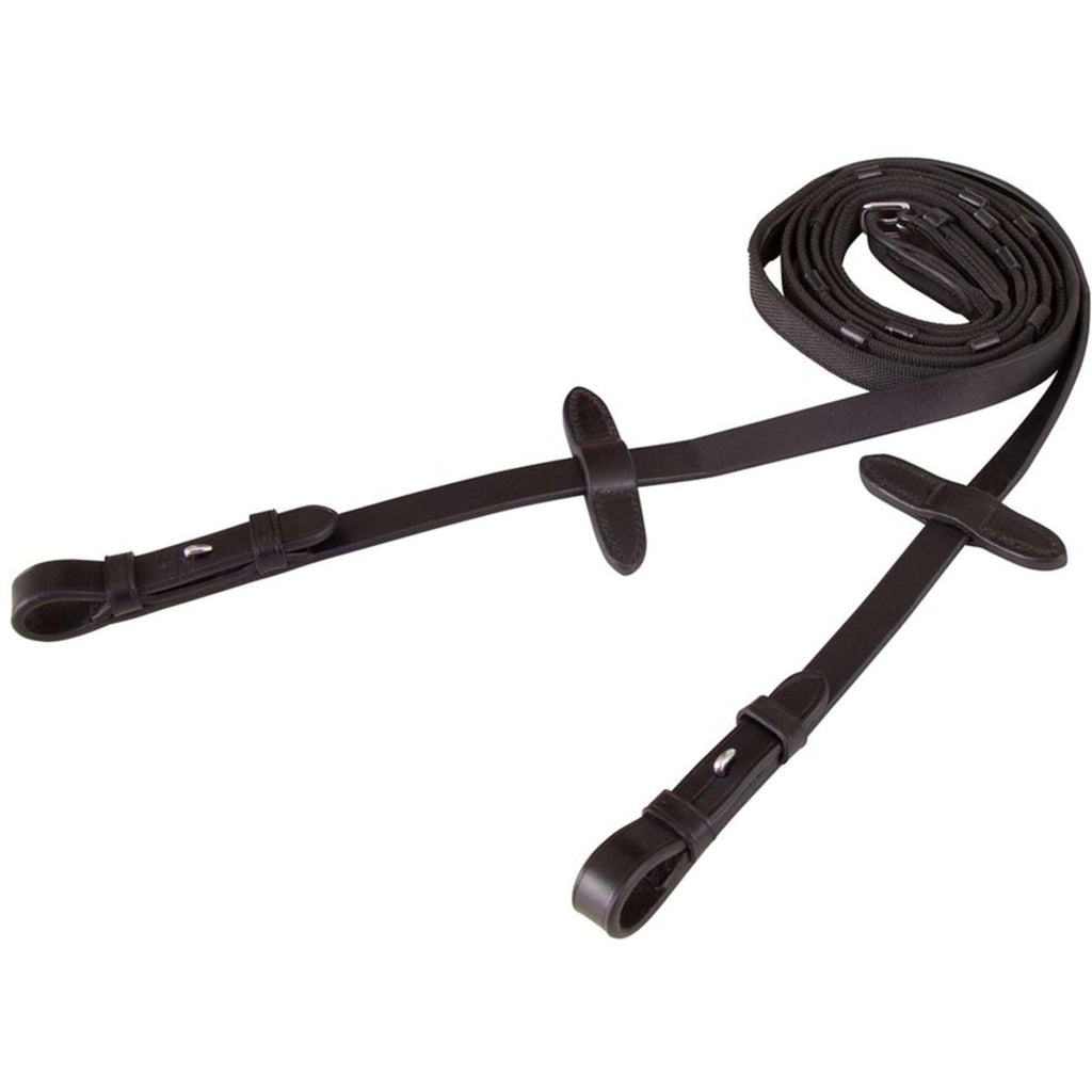 BR Riendas Lino 19mm Antideslizante Cierre E Negro/Plata