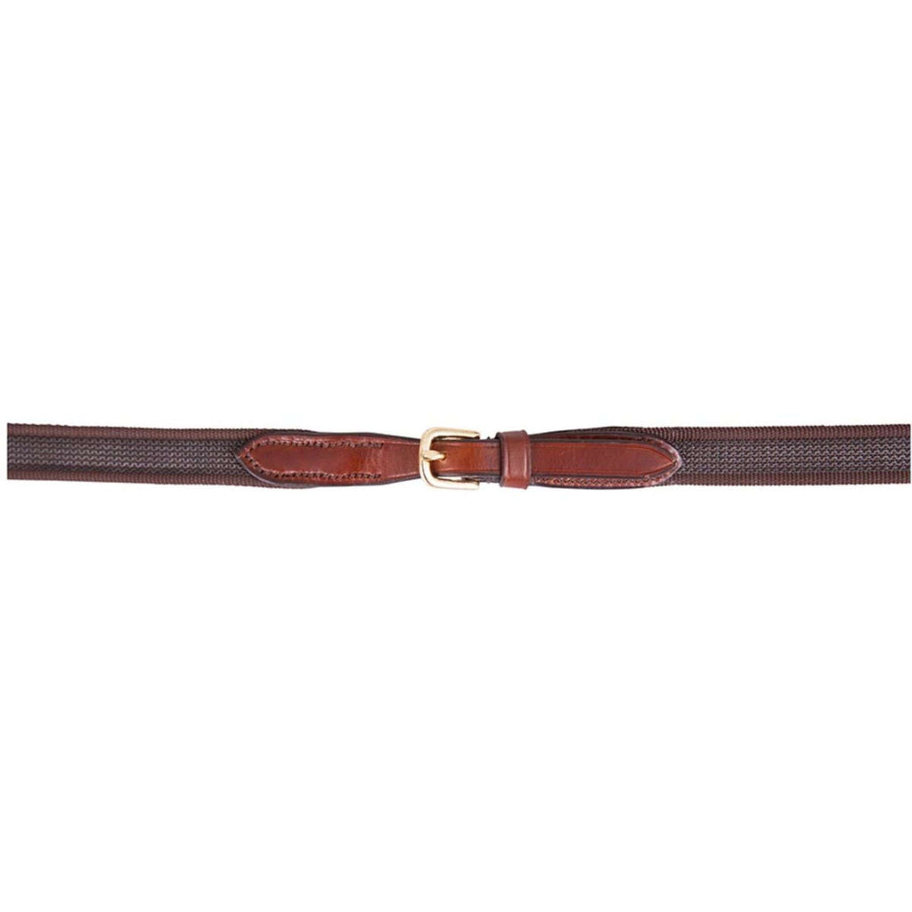BR Riendas Persiana Antideslizante 19mm de Lino Tobacco