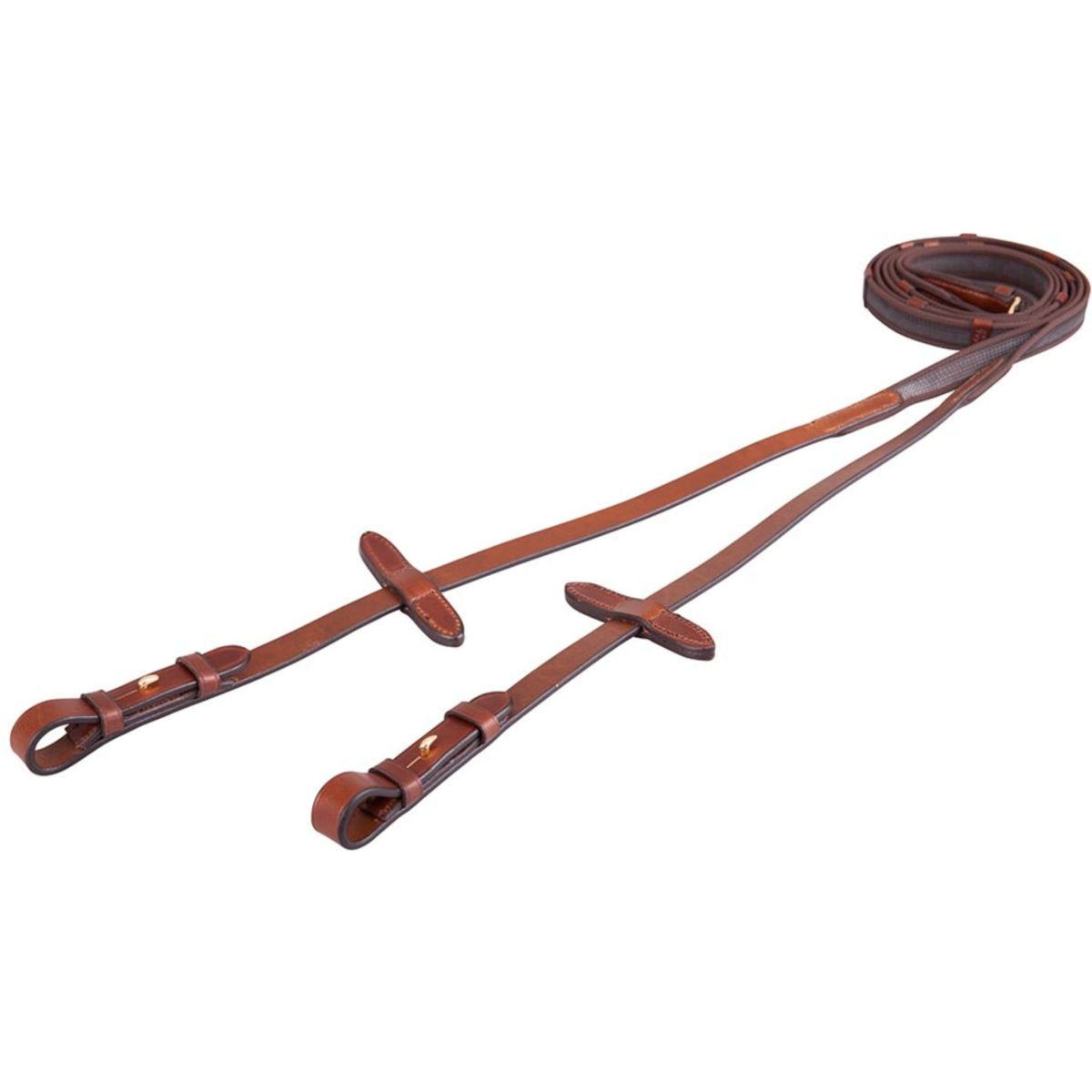 BR Riendas Persiana Antideslizante 19mm de Lino Tobacco