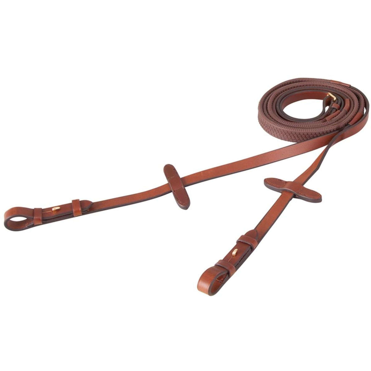 BR Riendas Eventa Tabaco/oro