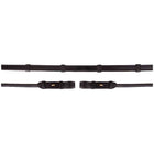 BR Riendas de doma Cuero Antideslizante Negro